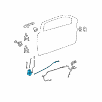 OEM Chevrolet Cobalt Latch Diagram - 20818697