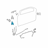 OEM Chevrolet Cobalt Upper Hinge Diagram - 25783764