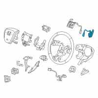 OEM Honda Accord Switch Assy., R. Paddle Shift *NH167L* (GRAPHITE BLACK) Diagram - 78560-TA0-U81ZA