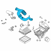 OEM 2014 Ford F-150 Air Inlet Assembly Diagram - DL3Z-9C623-A