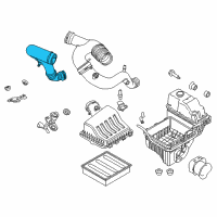 OEM Ford Inlet Tube Diagram - BL3Z-9R530-B