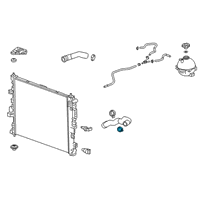 OEM 2020 Cadillac XT5 Upper Hose Clamp Diagram - 11548672