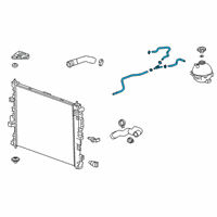 OEM 2022 Cadillac XT5 Vent Hose Diagram - 84982181