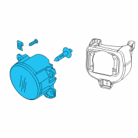 OEM 2021 Jeep Renegade Fog Lamp Diagram - 68439332AA