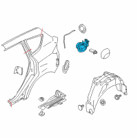 OEM 2018 Ford C-Max Fuel Pocket Diagram - DM5Z-5827936-A