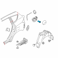 OEM 2014 Ford C-Max Latch Diagram - AM5Z-9928610-A