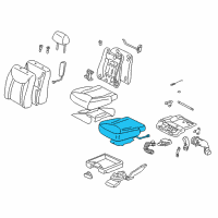 OEM Lexus LS430 Pad, Front Seat Cushion, LH (For Separate Type) Diagram - 71512-50150