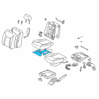 OEM Lexus LS430 Control Sub-Assy, Seat Heater Diagram - 87501-50010