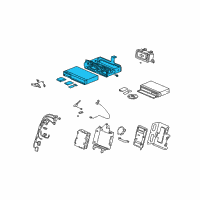 OEM Acura Control Unit Assembly, Navigation Diagram - 39500-S0K-A01