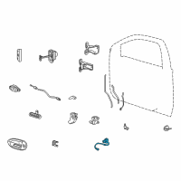 OEM 1999 Ford Taurus Lock Diagram - 5F1Z-5421990-AA