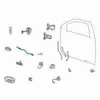 OEM Mercury Sable Control Cable Diagram - F6DZ-54221A00-AA