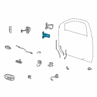 OEM 2002 Mercury Sable Lower Hinge Diagram - F8DZ-5422810-BA