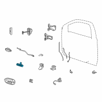 OEM 2007 Ford Taurus Keyless Lock Pad Diagram - 5F1Z-14A626-AA