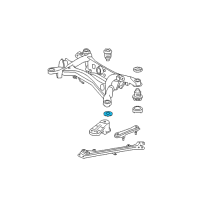 OEM 2013 Lexus IS350 STOPPER, Rear Suspension Diagram - 52278-30080