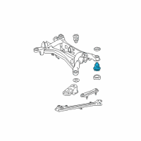 OEM Cushion, Rear Suspension Member Body Mounting, Rear Diagram - 52275-53030