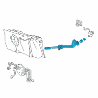 OEM Mercury Grand Marquis Filler Pipe Diagram - 3W7Z-9034-AA
