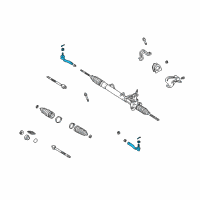 OEM Toyota Corolla Tie Rod Assembly Diagram - 45046-19175