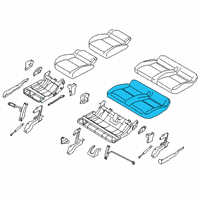 OEM 2021 Ford Transit Connect Seat Cushion Pad Diagram - KT1Z-1763841-D