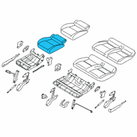 OEM 2020 Ford Transit Connect Seat Cushion Pad Diagram - KT1Z-1763840-D