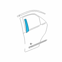 OEM Garnish, Right Rear Door Sash (Black Gloss 30) Diagram - 72930-S3V-A00ZA