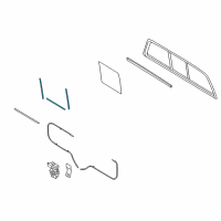 OEM Lincoln Back Glass Diagram - 4L3Z-15420A26-AA