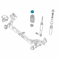 OEM Nissan Versa Rear Spring Seat-Rubber Upper Diagram - 55034-EL000