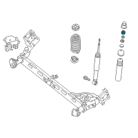 OEM Nissan Bush-Rubber, Shock Absorber Diagram - 56217-3DA0A