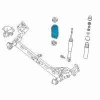 OEM 2015 Nissan Sentra Spring - Rear Suspension Diagram - 55020-9AM2C