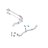 OEM Ford Mustang Transmission Cooler Clamp Diagram - -W525931-S300