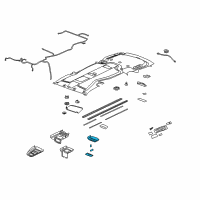 OEM Pontiac Montana Lamp Asm, Dome & Reading *Light Gray *Gray Diagram - 10385817