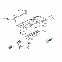 OEM Chevrolet Uplander Lamp Asm, Reading *Light Gray *Gray L Diagram - 10380400