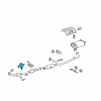 OEM 2011 Toyota Camry Front Pipe Front Bracket Diagram - 17571-0V010