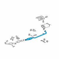 OEM 2011 Toyota Camry Intermed Pipe Diagram - 17420-36050