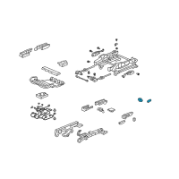 OEM 2007 Acura RL Switch Assembly, Driver Side Lumbar Support (Gray) Diagram - 81651-SJA-A01ZB