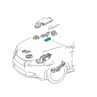 OEM 2013 Lexus GS450h Block Assembly, Relay Diagram - 82660-30B80