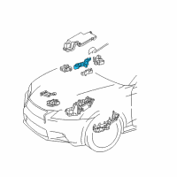 OEM 2016 Lexus GS450h Block Assembly, Relay Diagram - 82660-30D70