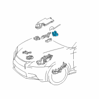 OEM 2016 Lexus GS450h Block Assembly, Relay Diagram - 82660-30B70