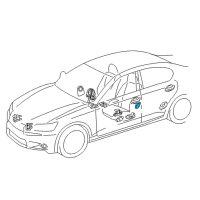 OEM 2018 Lexus ES350 Sensor, Side Air Bag Diagram - 89831-12040