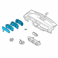 OEM Kia Forte Cluster Assembly-INSTRUM Diagram - 94011M7410