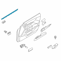 OEM Infiniti M37 Seal Assy-Front Door Inside RH Diagram - 80834-1MA0A