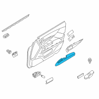 OEM Infiniti Q70 Front Door Armrest, Right Diagram - 80940-1MA1C