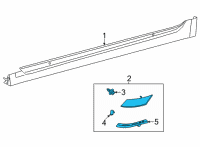 OEM Toyota Corolla Cross Pillar Trim Diagram - 60117-0A040