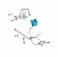 OEM 2007 Dodge Sprinter 2500 Reservoir-Power Steering Pump Diagram - 68012238AA