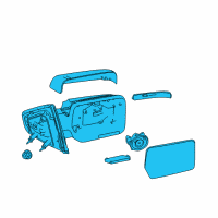 OEM 2009 Ford F-150 Mirror Outside Diagram - 9L3Z-17683-DBPTM