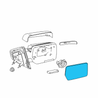 OEM 2007 Ford F-150 Mirror Glass Diagram - 7L3Z-17K707-L