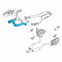 OEM 1998 BMW 740i Exhaust Manifold Diagram - 11-62-1-439-929