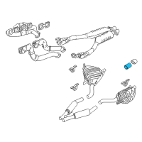 OEM 2002 BMW Z8 Tailpipe Trim Diagram - 51-12-8-258-713