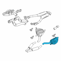 OEM 2002 BMW Z8 Rear Muffler Left Diagram - 18-10-7-830-520