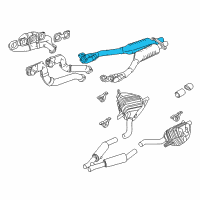 OEM 2003 BMW Z8 Converter Pipe Diagram - 18-30-1-407-994