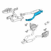 OEM 2003 BMW Z8 Catalytic Converter Diagram - 18-30-1-407-995